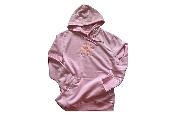  22More Inclusion - less bullshit 22 Hoodie candy pink 