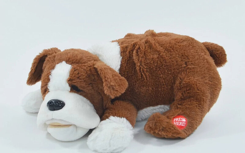 adaptiertes spielzeug schnarchender hund adaptiert zur tasternutzung. FiNiFuchs adaptiertes spielzeug schnarchender hund adaptiert zur tasternutzung. FiNiFuchs